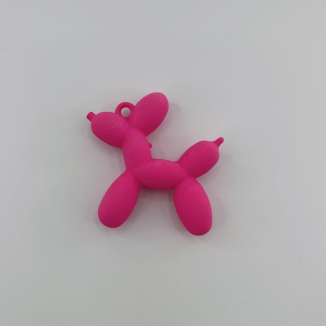 Matte/Sillcone Touch Ballon Dog Pendant
