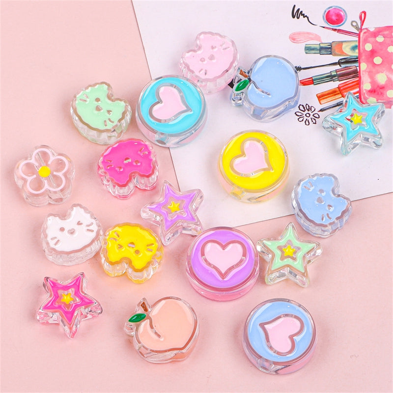 acrylic fruits/animal cute charm diy bag 200pcs