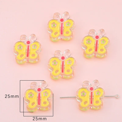 acrylic fruits/animal cute charm diy bag 200pcs